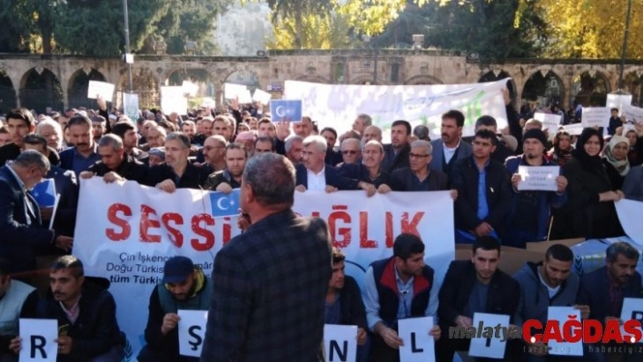 Şanlıurfa'da Çin'in Doğu Türkistan protestosu