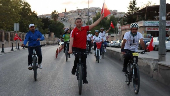 Şanlıurfa'da farkındalık için pedal çevirdiler