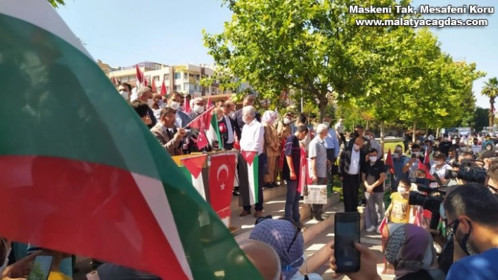 Şanlıurfa'da Filistin için destek çadırı kuruldu