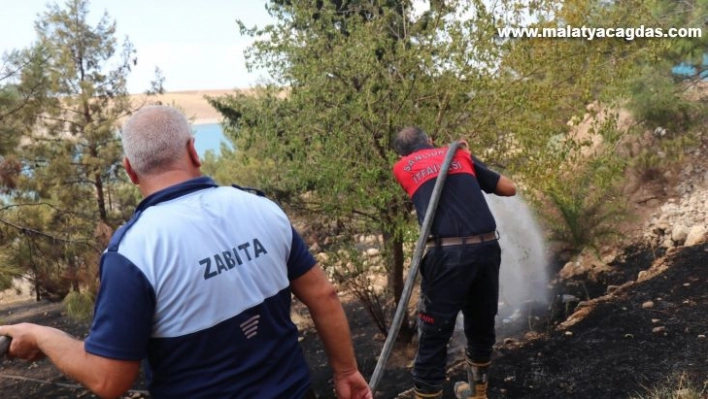 Şanlıurfa'da mesire alanında çıkan yangın kontrol altına alındı