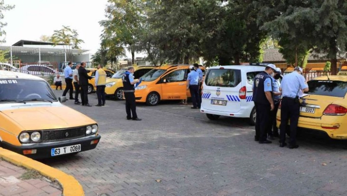 Şanlıurfa'da ticari taksiler denetlendi