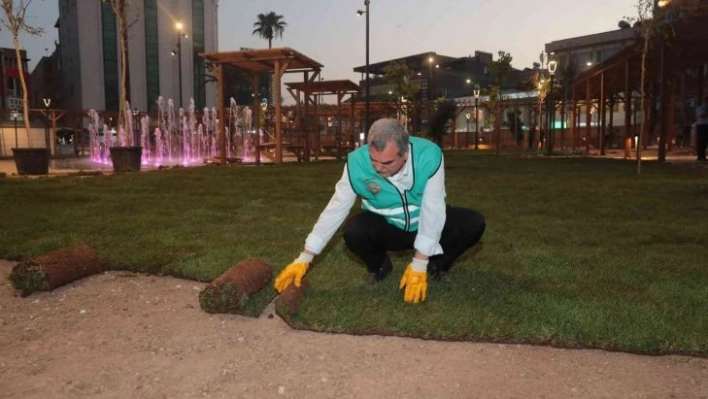 Şanlıurfa Kızılay Meydanı çalışmalarında sona gelindi