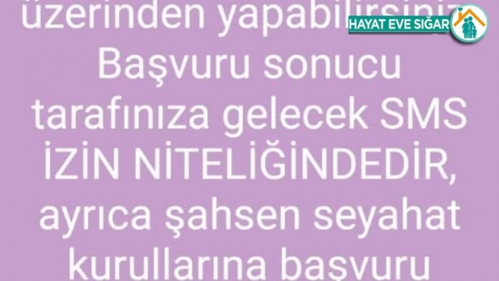 Seyahat başvuruları Alo 199'a yapılacak