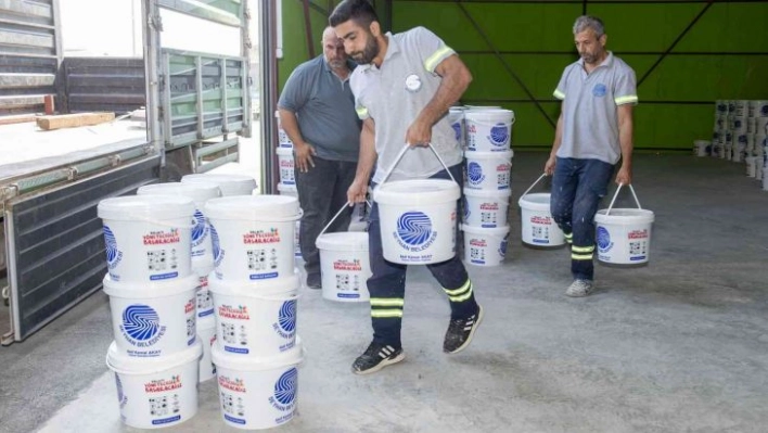 Seyhan boya üretiyor okullar renkleniyor