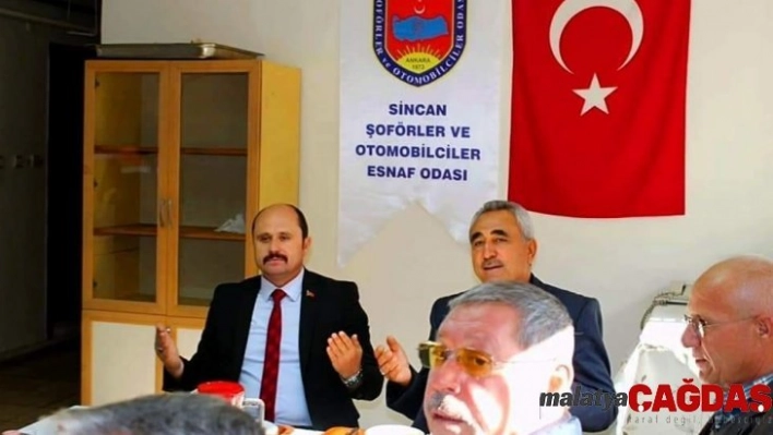 Sincan Şoförler ve Otomobilciler Esnaf Odası Başkanı Yalçın, buluşmalarını sürdürüyor