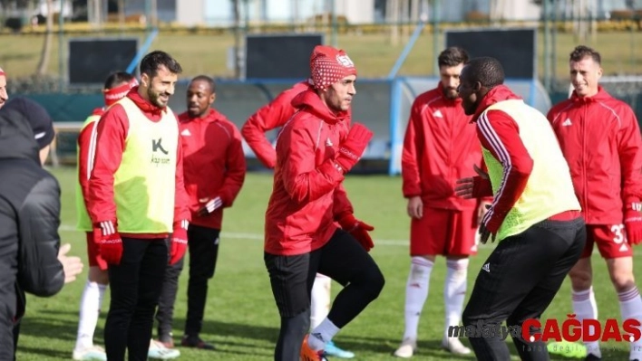 Sivasspor'da neşeli idman