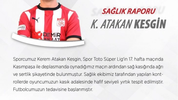 Sivasspor'da Rize maçı öncesi sakatlık şoku!