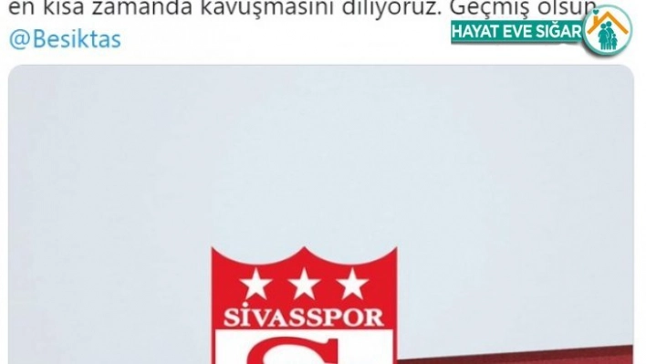 Sivasspor'dan Ahmet Nur Çebi'ye geçmiş olsun mesajı