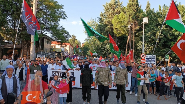 Siverek'te Aksa Tufanı yürüyüşü gerçekleştirildi