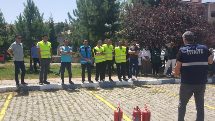 Solhan'da deprem ve yangın tatbikatı yapıldı