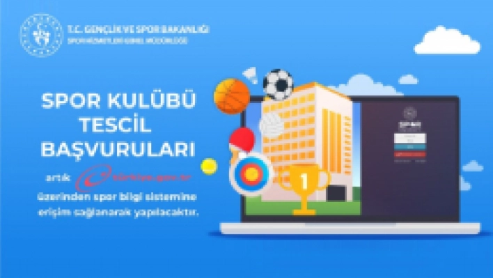 Spor Kulübü Tescilleri Artık e-Devlet'te