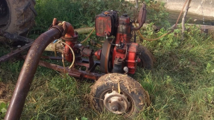 Sulama motoru çalan 2 şüpheli yakalandı