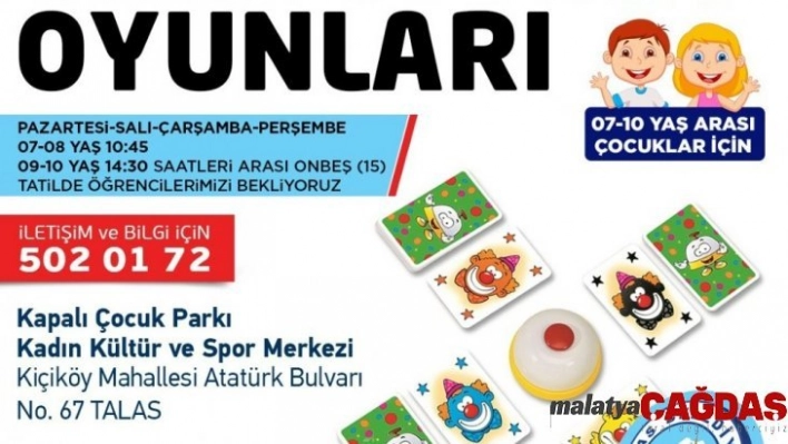 Talas'tan çocuklara zeka ve akıl oyunları