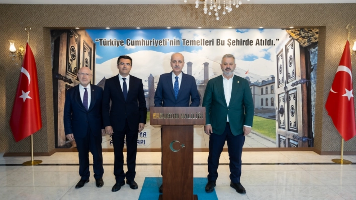 TBMM Başkanı Kurtulmuş, Erzurum'da STK temsilcileriyle buluştu