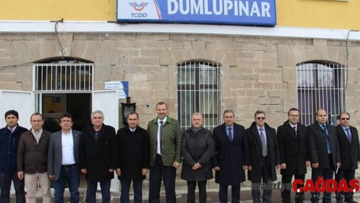 TCDD Trafik Daire Başkanı Abdullah Özcanlı Dumlupınar'ı ziyaret etti