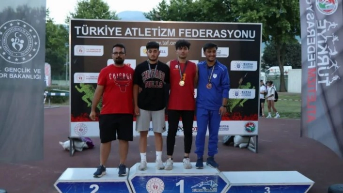 Türkiye Atletizm Şampiyonasından çifte madalya ile döndüler