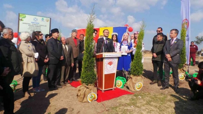 Türkiye-Ukrayna Dostluk Ormanı'na ilk fidanlar dikildi