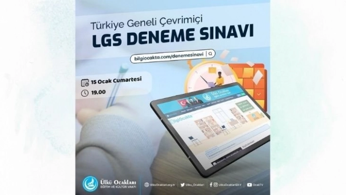 Ülkü Ocaklarından Türkiye'nin en geniş katılımlı LGS Çevrimiçi Sınav