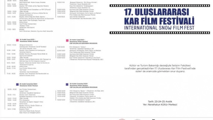 Uluslararası Kar Film Festivali'nin 17'ncisi başlıyor