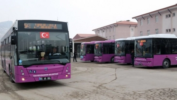 Van Büyükşehir Belediyesinden bayram boyunca ücretsiz ulaşım hizmeti