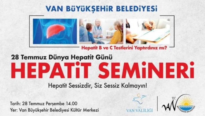 Van'da 'Dünya Hepatit Günü' konulu seminer