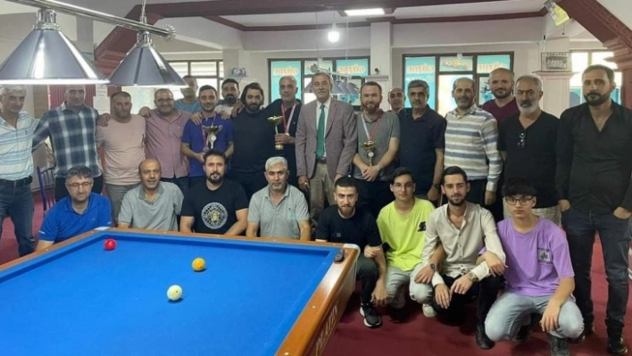 Van'da 'Üç Bant Bilardo İl Birinciliği' turnuvası