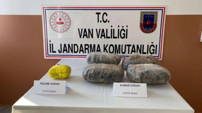 Van'da 6 kilo uyuşturucu ele geçirildi