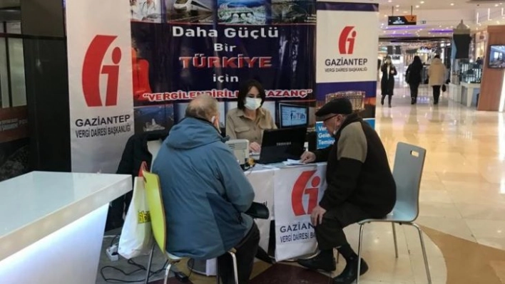 Vergide beyanında kabul masası kolaylığı