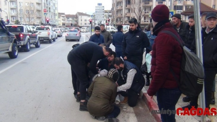 Vicdansız sürücü çarptı kaçtı