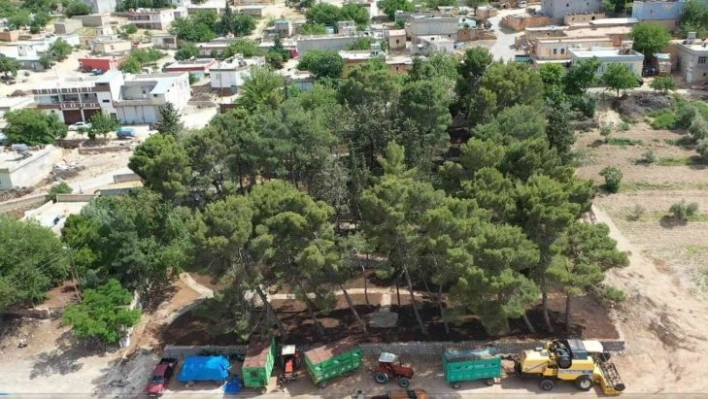 Yanal Oba Mahallesinde park çalışması