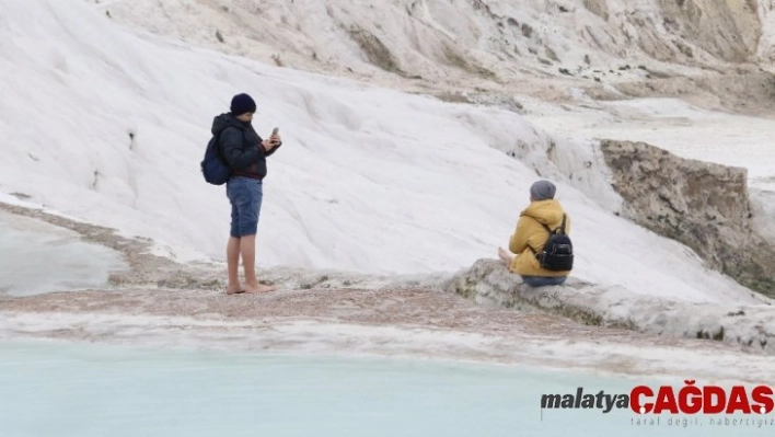 Yarıyıl tatilinde Pamukkale'de yüzde 100 doluluk bekleniyor