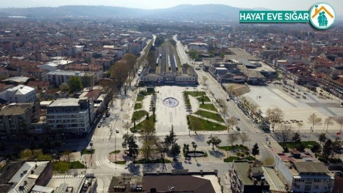 Sakarya sokakları havadan görüntülendi