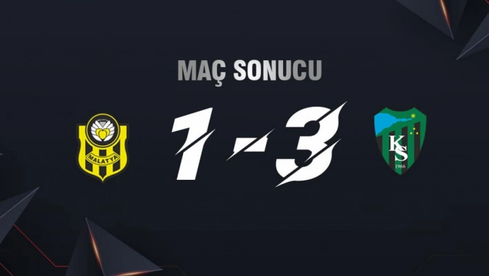 Yeni Malatyaspor: 1 - Kocaelispor: 3