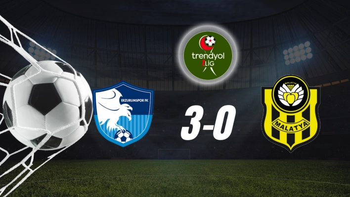 Yeni Malatyaspor Erzurumspor'a 3-0 Mağlup Oldu