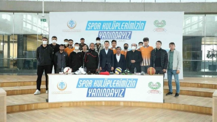 Yenişehir belediyesinden amatör spor kulüplerine malzeme desteği