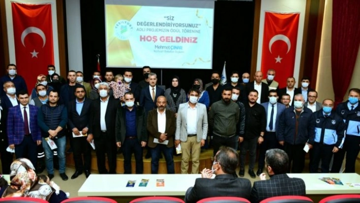 Yeşilyurt'ta Siz değerlendiriyorsunuz projesi ödül töreninde duygusal anlar yaşandı