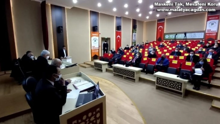 Yeşilyurt'ta Belediye Meclisi şubat ayı toplantısını yaptı