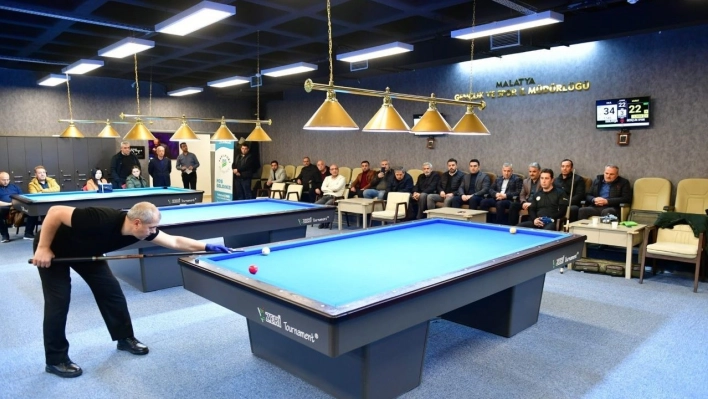 Yeşilyurt'ta Bilardo Turnuvası çekişmeli geçti