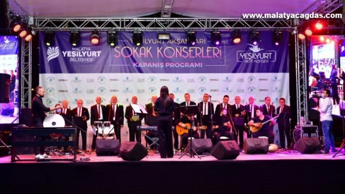 Yeşilyurt'taki sokak konserlerinde renkli görüntüler