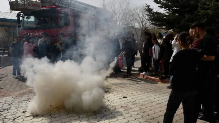 Yüksekokulda nefes kesen tatbikat