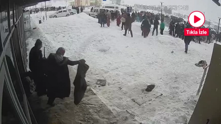 7,6'lık depremin hastanedeki panik anları kamerada