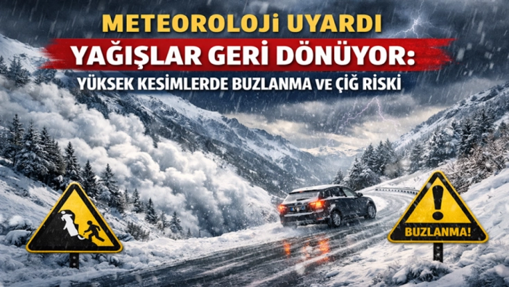 Öğle Saatlerine Kadar Yağış Bekleniyor: Yüksek Kesimler İçin Don ve Çığ Uyarısı