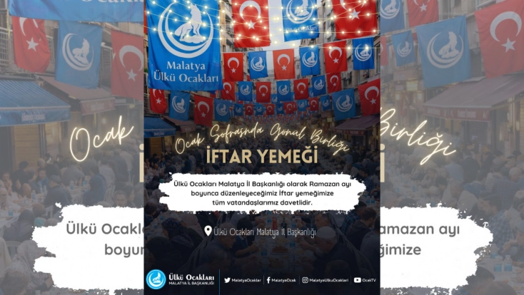 Ramazan bereketi Ülkü Ocakları Malatya sofralarında: Her akşam iftar