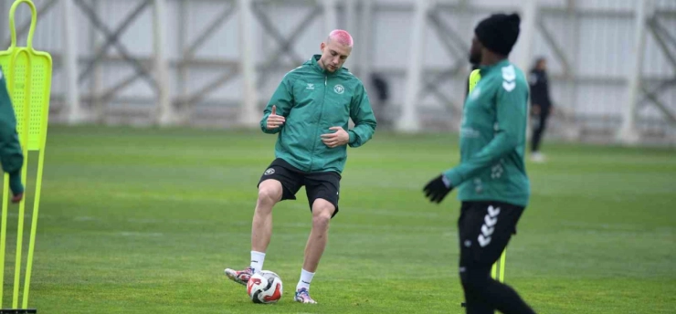 Konyaspor, Corendon Alanyaspor maçı hazırlıklarına devam etti
