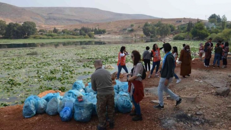 200 kişilik ekip Gölbaşı Gölü çevresini temizledi