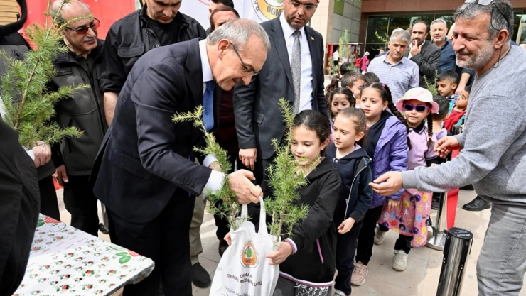 7 bin adet fidan dağıtıldı