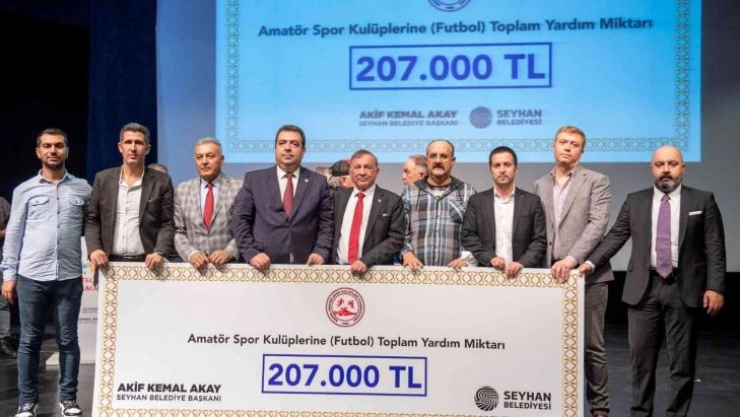 Adana'da amatör futbol kulüplerine 207 bin TL yardım