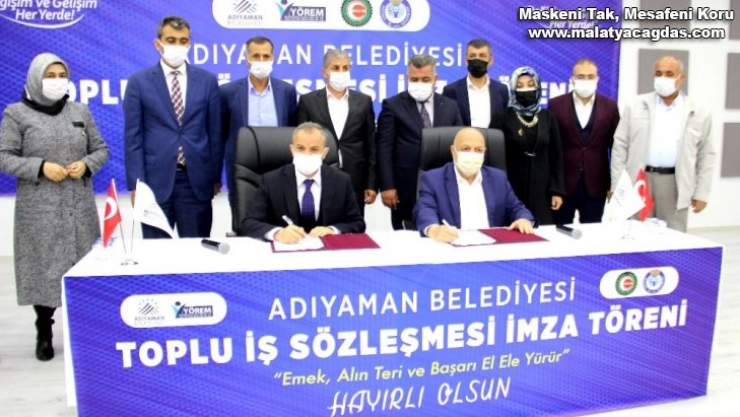 Adıyaman Belediyesi'nde toplu iş sözleşmesi sevinci