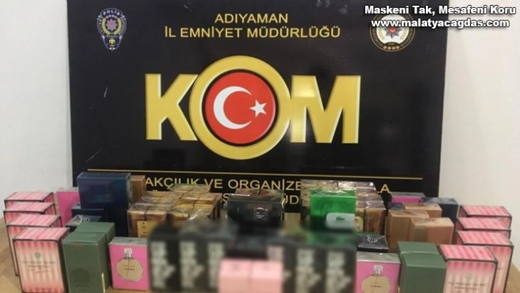 Adıyaman'da sahte parfüm ele geçirildi