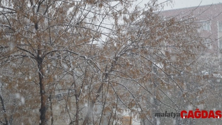 Ağrı'da beklenen kar yağışı başladı